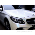 pearl white blue car wrap vinyl